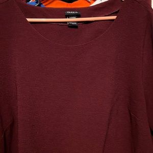 Torrid burgundy blouse 2x